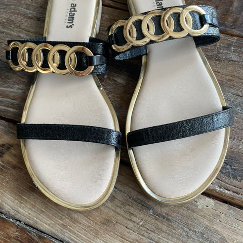 Flat sandal , str 40, som ny , brukt 1 gang