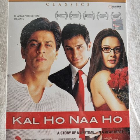 Bollywood Kal Ho Naa Ho DVD ny forseglet