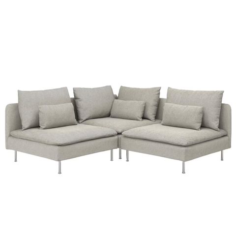 IKEA SÖDERHAMN Hjørnesofa, 3-seters, Viarp beige/brun