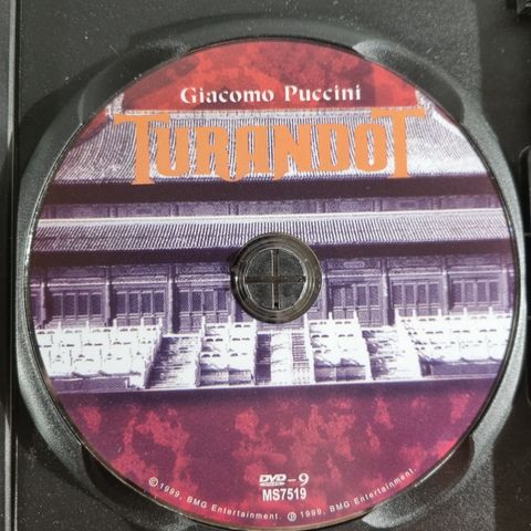 Opera Giacomo Puccini Turandot in the Forbidden City of Beijing DVD