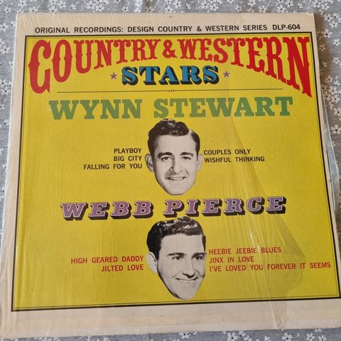 Country & Western stars - Wynn Stewart og Webb Pierce (LP)