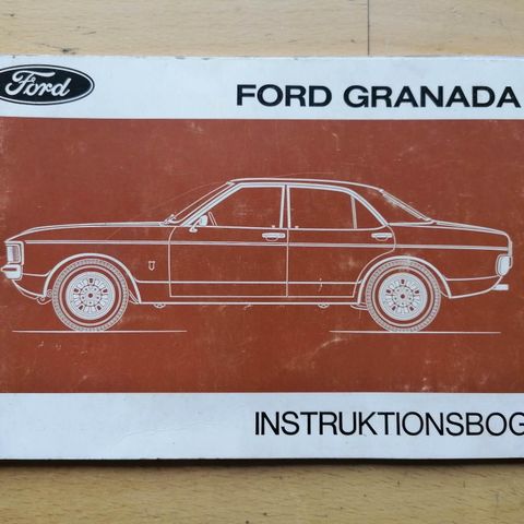 Ford Granada instruksjonsbok.