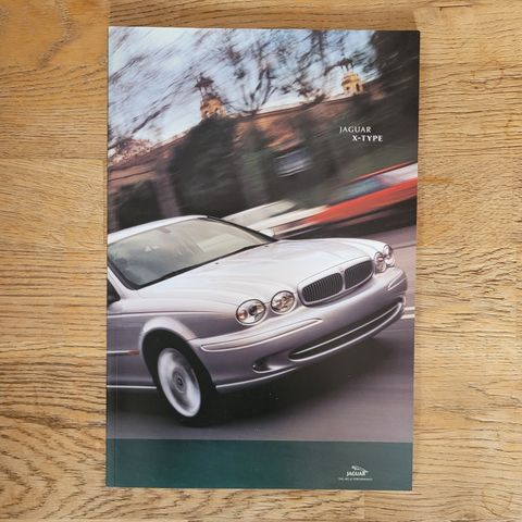 Brosjyre Jaguar X-Type 2001