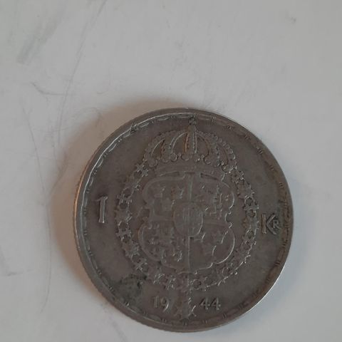 1 krona 1944 Sverige sølv