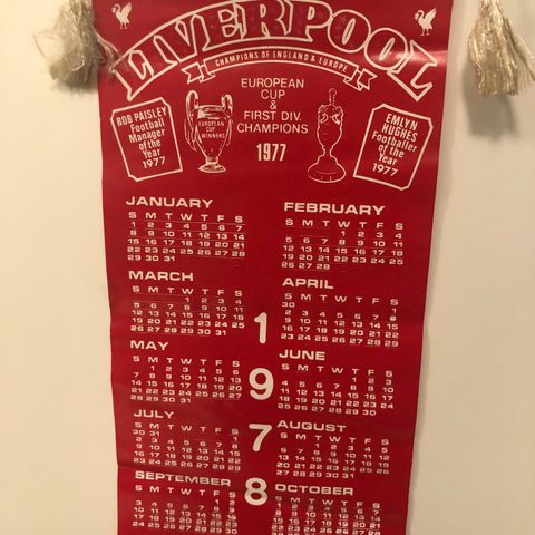 Liverpool - spesiell vimpel fra 1977/78