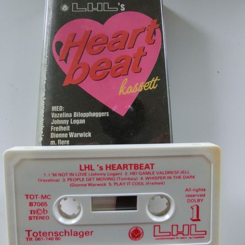 LHL`s Heartbeat kassett - Div. artister m/ bl.a. Vazelina, Tomboy m.m.