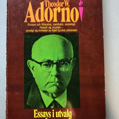 Theodor W. Adorno - Essays i utvalg