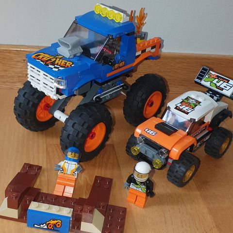 LEGO Monstertruck & Stuntbil (60180 & 60146)