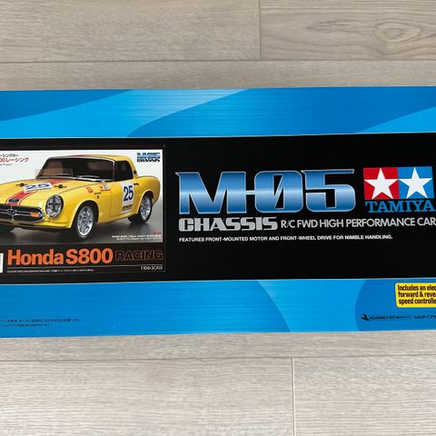 Ny i eske Tamiya Honda S800 med M-05 Chassis  i skala 1:10 !