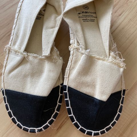 Sommersko (espadrillos) str 36 fra ginatricot