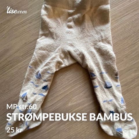 Bambus strømpebukse str.60