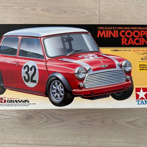 Ny i eske Tamiya Mini Cooper Racing med esc i skala 1:10 med M-05 Chassis !