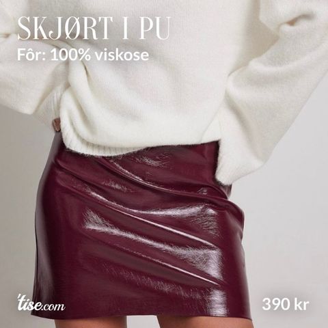 Skjørt i PU