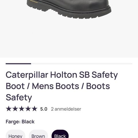 Catepillar vernesko / boots str 46, helt nye