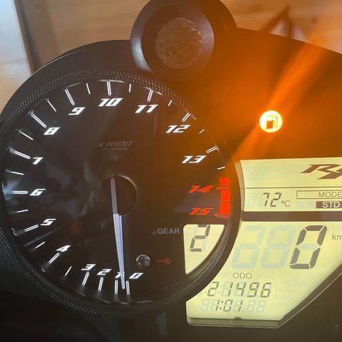 Speedometer til Yamaha r1. 2009 til 2014