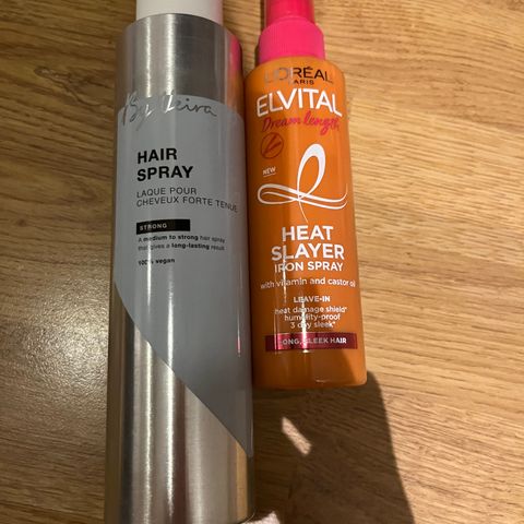 Hårspray og heatprotect spray, nytt