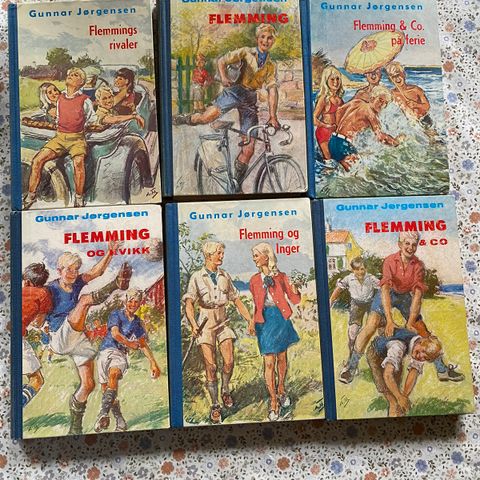 Flemming & Co , bøker fra 1968 og 1969. Retro guttebøker