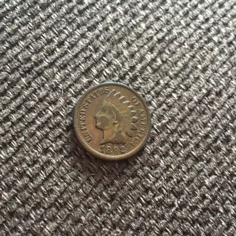 USA Indian Head Cent 1892