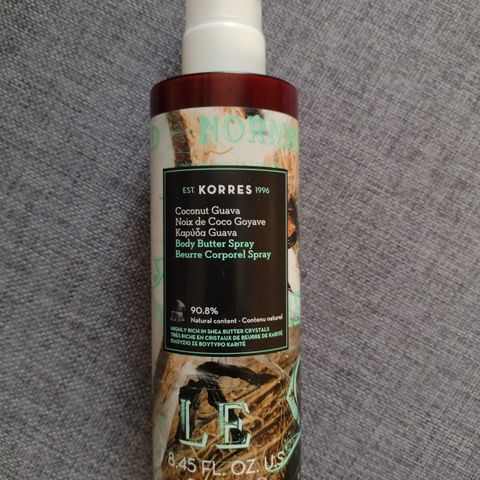 Korres coconut guava body butter spray, 250ml, kr 75,-