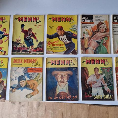 Samling Alle menns blad 1948 til 1960.