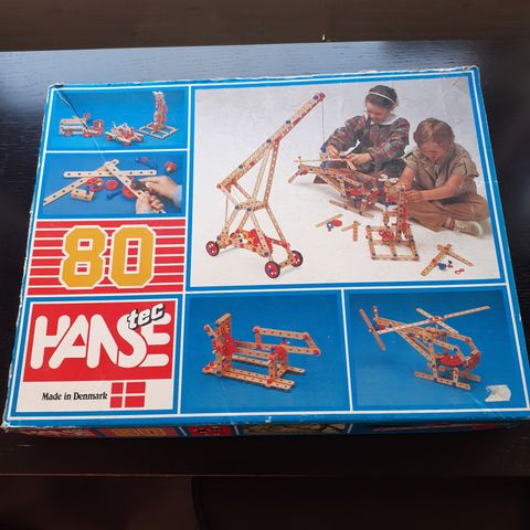 HANSATEC 80. DANSKE BYGGEKLOSSER/ LEKETØY FRA 80TALLET