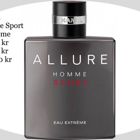 Chanel - Allure Homme Sport Eau Extrême (Parfymeprøver 3 ml, 5 ml og 10 ml)