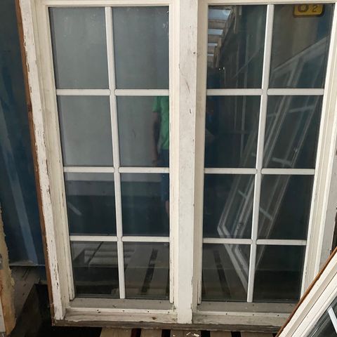 2-rams innadslående vindu 125x150 cm selges