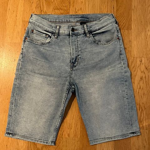 Jeans shorts fra H&M, lys blå, str. 164