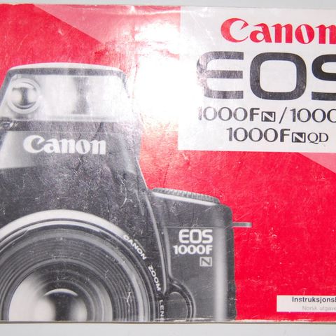 Canon EOS 1000FN/1000N/1000FNQD Bruksanvisning  på Norsk