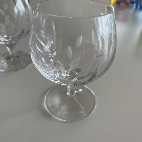 6 cognac glass i krystall