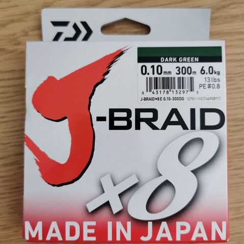 Daiwa J-braid x8 0,10 mm 300 m