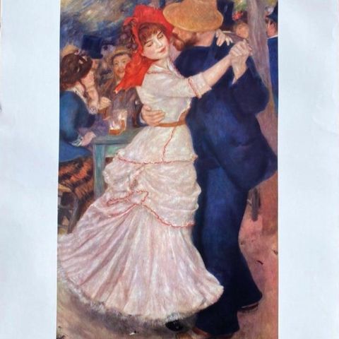 Nydelig plakat med Renoir motiv. 50x70 cm