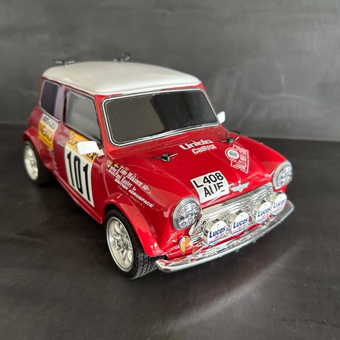 Flott Tamiya Mini Cooper 94 Monte Carlo på M-5 Chassis med radio !