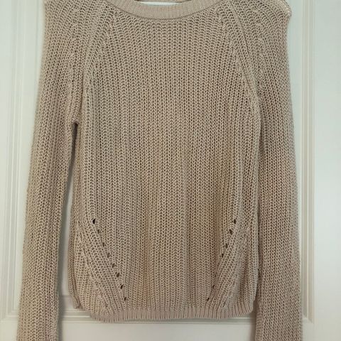 Beige genser i str XS