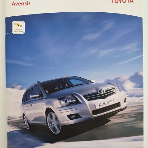 Bilbrosjyre Toyota Avensis T250 serie Facelift fra 2006 >