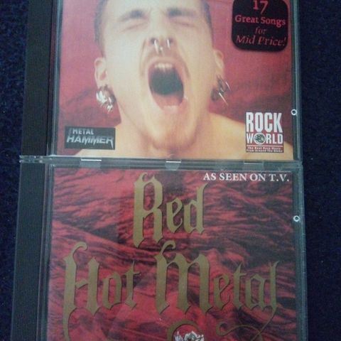 2 x Metal / hardrock samle-CD