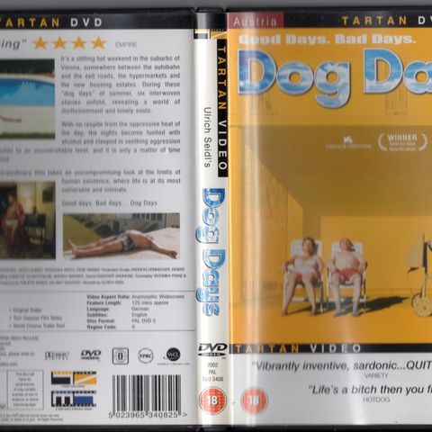 Ulrich Seidl " Dog Days " Tartan Video DVD