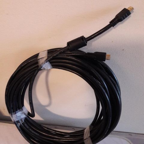 HDMI kabel -15 meter -Gullbelagt!Original