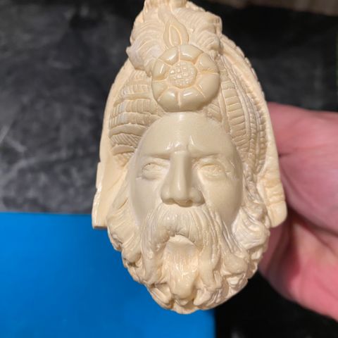 ny aldri brukt  håndlaget tyrkisk Sultan Meerschaum Pipe