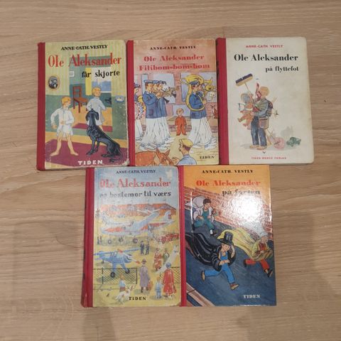 Alle bøkene om Ole  Aleksander av Anne-Cath. Vestly