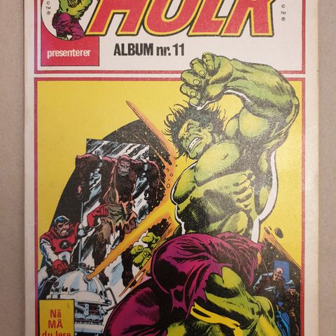 Hulk Album nr. 11 - 1984!