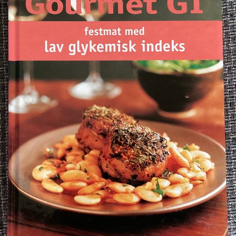 1 meget flott KOKEBOK «GOURMET GI»H. 25,5 cm, B. 20 cm, 144 s. 775 g.