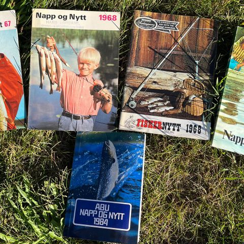 Boka «Fiskerens bok» og «Napp og Nytt»-kataloger
