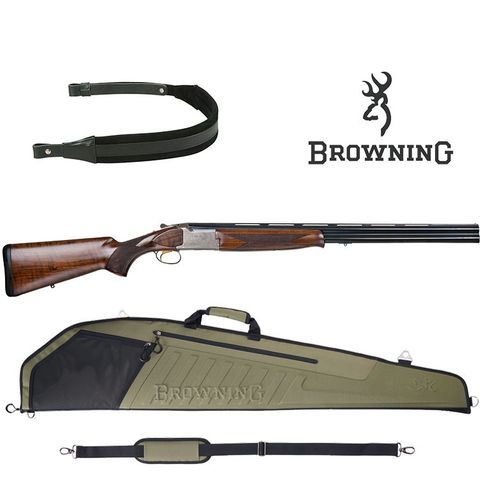 Browning B525 Game One Norway våpenpakke 12/76, 71cm, futteral, reim