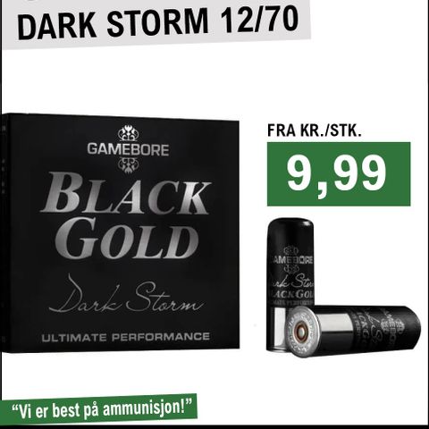 12/70 Gamebore BlackGold Dark Storm 36g