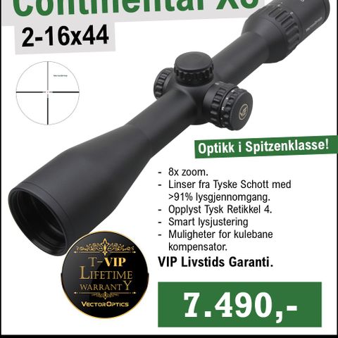 Vector Optics Continental X8 2-16x44