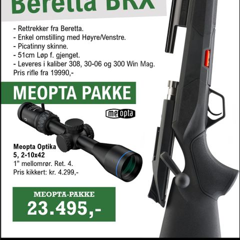 Beretta BRX Meopta riflepakke