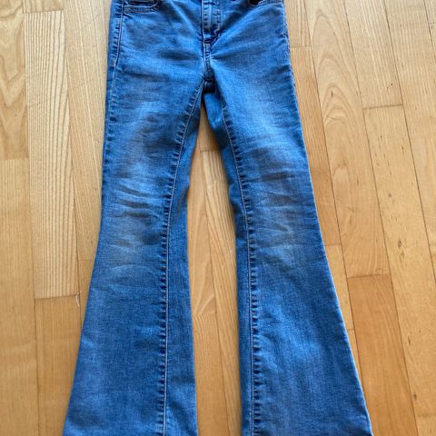 Bootcut jeans med sleng 134