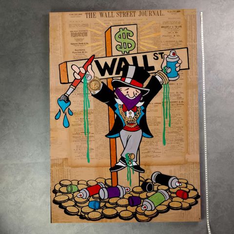 Graffiti/street art Wallstreet x Monopoly Maleri (1/1)