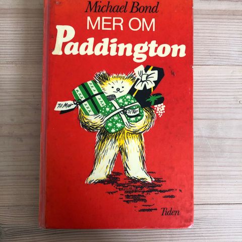 Mer om Paddington bjørn eldre bok (hentes/sendes)
